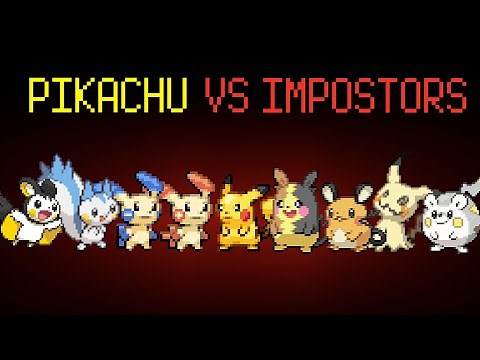 Pikachu vs Impostors in Among Us (Pokemon Animation)