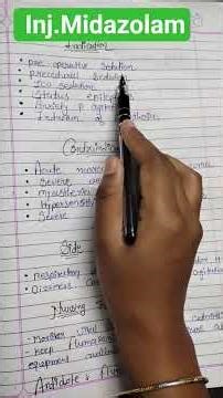 injection. Midazolam || #midazolam #benzodiazepines #sedative #drug #pharmcology #nursing#anxiolytic