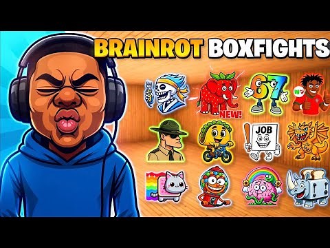 BRAINROT BOXFIGHTS MAP FORTNITE CREATIVE - ALL SECRETS CODE, ALL BRAINROT POWERS