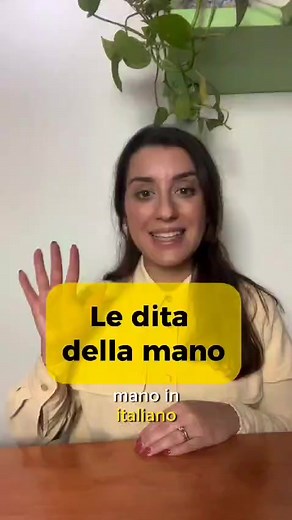 Le dita della mano in italiano 🖐🏻🇮🇹 ________________________________ #Italian_courses_online_live #TheLanguageHub_YouWillBeUp #be_safe_join_TLH_online_courses | The Language HUB
