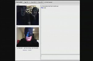 Chatroulette: Batman vs. Random couple.