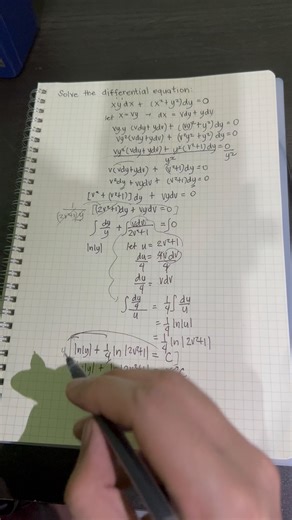 38K views · 444 reactions | Solving Homogeneous Differential Equation #enginerdmath #math | Enginerdmath | Facebook