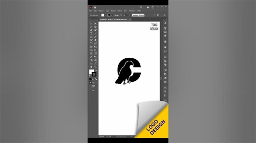 Creative logo design ideas using Adobe Illustrator or CorelDRAW#shorts #usa #america #canada #europe
