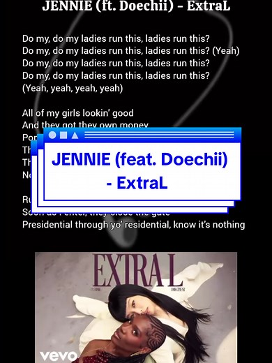 JENNIE (feat. Doechii) - ExtraL, Lyrics #easylyrics #lirik #exrtaL #jennie #doechii