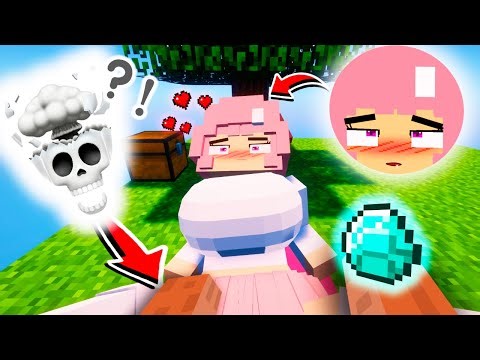 What if you give a diamond to Jenny-Tyan in Minecraft? Sky block