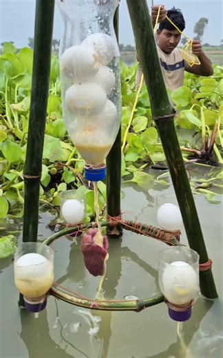 Unbelievable technique plastic bottle trap fishing method #fish #trap #fishing #video | Indian Bau