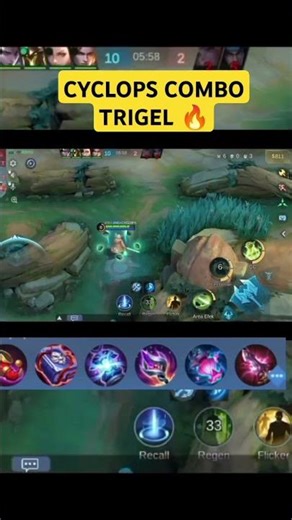 GILA! Cyclops combo trigel musuh langsung rata 😱🔥 #cyclops