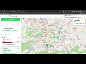 🧭 SafeRoute.ai | Real-Time Route Safety Scoring & Risk Assessment Platform