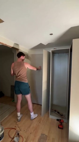ikea pax wardrobe pt. 1 - making progress on the closet renovation with this pax system