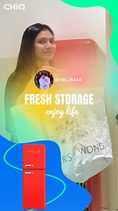 4.3M views · 4K reactions | Watch the exclusive CHiQ refrigerator unboxing by Malaysian blogger @nrl.ikaaa! Participate in the #CheerForLivingWithCHiQ event to win up to 150MYR in unconditional store coupons. Home appliance prizes and Amazon gift cards are waiting for you! Event link  https://bit.ly/3XK02R0 #CHiQ #SmartWithStyle #CheerForLivingWithCHiQ | CHiQ | Facebook
