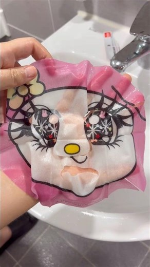 Sanrio Facial Mask 🩷❤️ #sanrio #mymelody #hellokitty #kawaii #cute