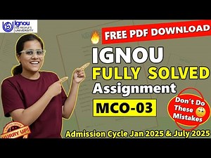 MCO 03 Solved Assignment 2026. Ignou M.com Solved Assignment 2026. mco 03 solved assignment 2026