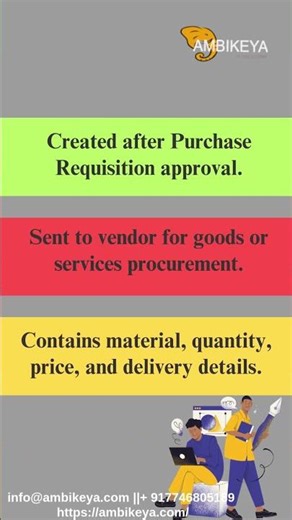 What is purchase order in SAP?