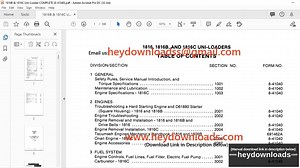 Case 1816 1816B & 1816C Uni-Loaders Service Manual 8-41040 - PDF DOWNLOAD