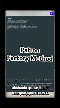 🎯 Aprende Factory Method en menos de 1 minuto