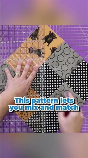 Mix & Match with this Beginner Quilt Pattern #shorts