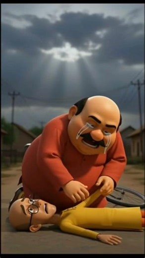 😭patlu ka accident#trending#viral #Ai#man#accident#Amzing video#shorts