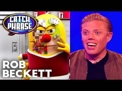 Rob Beckett's Hilarious First Round Against Ruth Jones & Jordan Banjo | Celebrity Catchphrase
