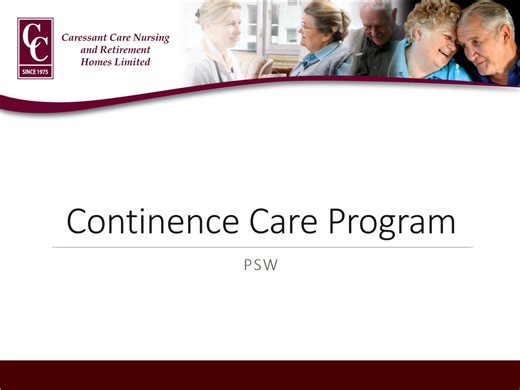 Continence Care Program - PSW