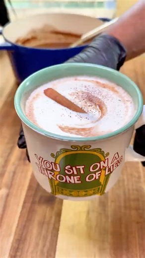 Best pumpkin spice hot chocolate recipe🔥 #explore #recipe#foodshorts #Bebekichen#reels#foodie#food