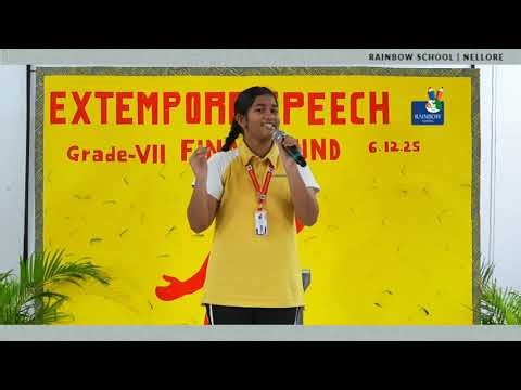 🎤✨ Proud Moment! – Gunjan Mishra from Grade 7 ✨🎤EXTEMPORE FINAL ROUND COMPETITION 2025
