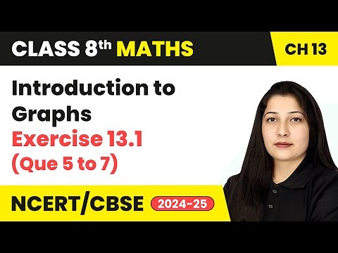 Introduction to Graphs - Exercise 13.1 (Que 5 to 7) | Class 8 Maths Chapter 13 | CBSE 2024-25