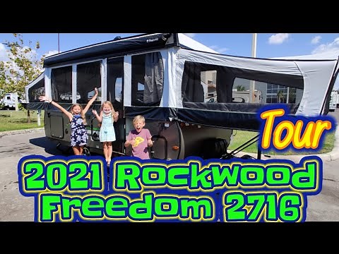 Tour of our new 2021 Forest River Rockwood Freedom 2716 Pop up Camper