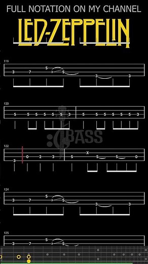 That’s the Way 𝄢 Led Zeppelin #basstabs #chamisbass