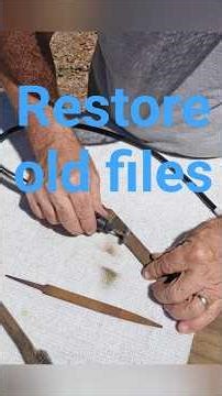 restore Old Files #diy #restoretools #dremel #steelfiles @frugalmanoutdoors
