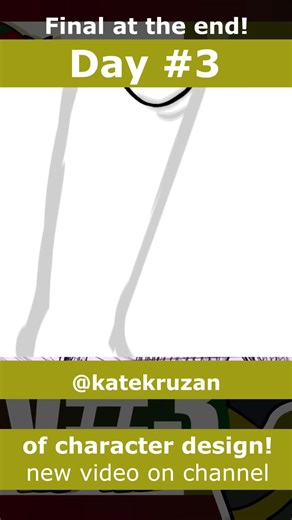 Character Design 2025 [DAY #3] Random Color Palette Challenge // 🤖Robot Cat😺#shorts