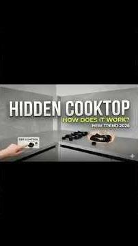 This Kitchen Countertop Idea Will Blow Up the Internet! Hidden Gas Cooktop. kitchen countertop 🔥