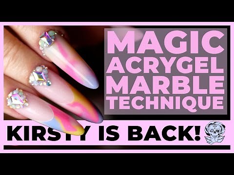 Magic Acrygel Marble Technique