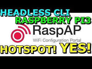 Raspberry PI3 B+ RaspAp WIFI Access Point Hot Spot Using 16GB USB3 Thumb Drive Headless CLI Install