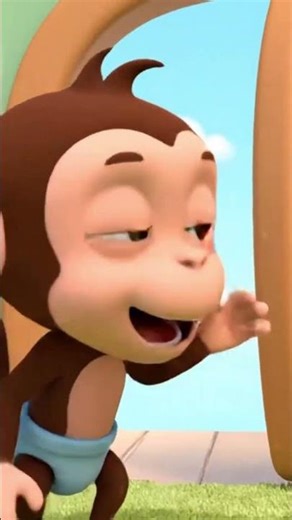 Monkey Finds Magic Door 😲✨ | Funny 3D Cartoon Short