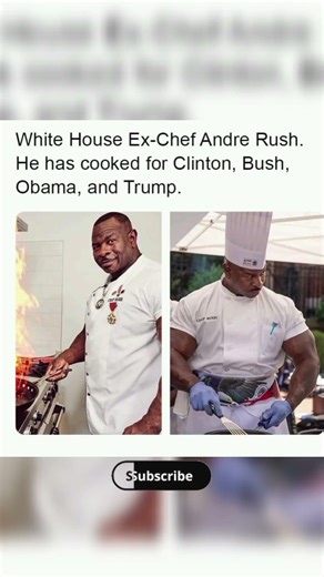 Andre Rush: White House chef who served 4 presidents. 🍳🇺🇸 #AndreRush #WhiteHouseChef