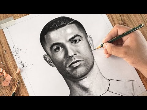 How to Draw Cristiano Ronaldo – CR7 Portrait Tutorial