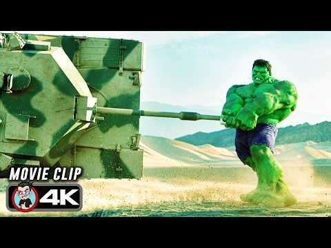 Hulk Destroys The Entire Army | HULK (2003) Movie CLIP 4K