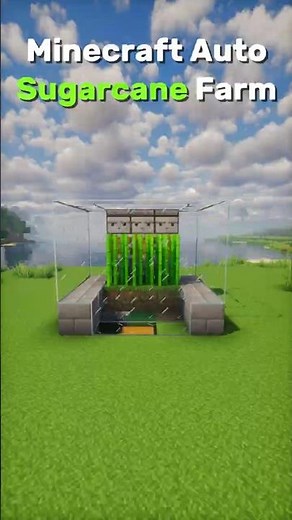 Minecraft Automatice Sugarcane Farm | #minecraft