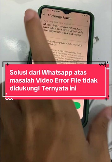 Solusi WhatsApp untuk Mengatasi Video Error