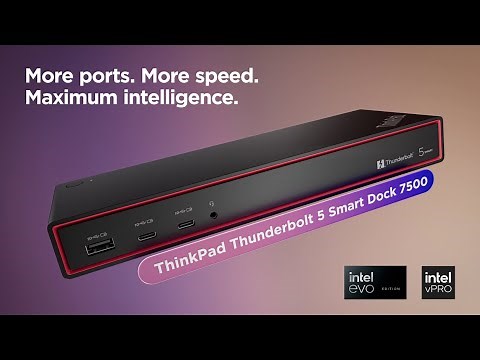 Introducing the Lenovo ThinkPad Thunderbolt 5 Smart Dock 7500