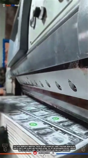 Precision Paper Cutting Innovation: Technology for High-Volume Sheet Production #tech