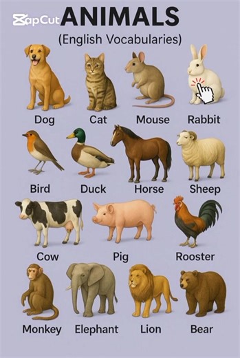 1.2M views · 15K reactions | Animals #ad #fyp #love #reels #English #tbt #trending #art #funny #Amazing #explore #fypシ゚viralシfypシ゚ | English Words | Facebook