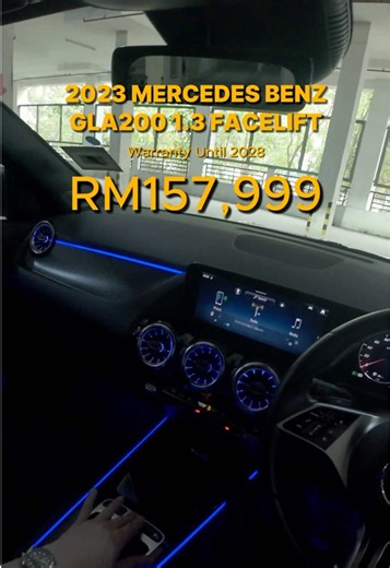 📲DM if interested 2023 MERCEDES BENZ GLA200 1.3 FACELIFT Cash price: RM157,999 Loan price: RM160,999 #gla200 #mercedesgla #gla #mercedesgla200 #mercedesbenz