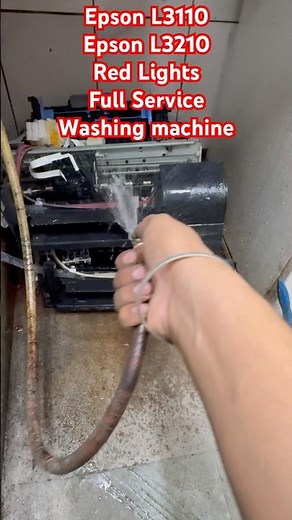 Epson L3110 Epson L3210 Red Light Full Service Washing machine#epson#service#printersupportsoftware