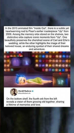 Up Scenes in Inside Out's Memory Orbs