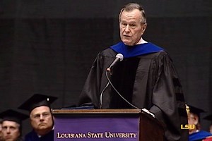 60K views · 1.5K reactions | Former President George H.W. Bush delivered the commencement keynote address to inspire LSU’s class of 2001. #Remembering41 | LSU | Facebook