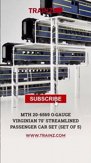 MTH O Gauge Virginian 70' Passenger Cars
