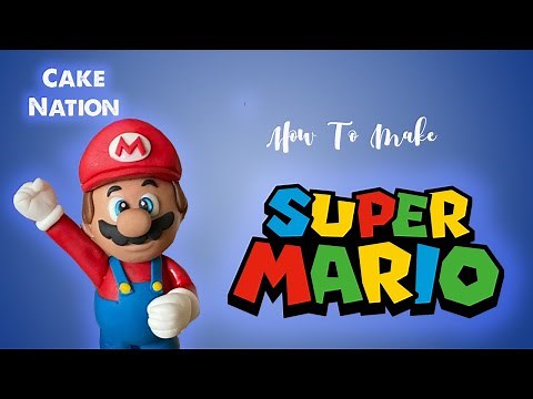 CAKE NATION | How To Make Mario from Super Mario Bros Fondant Cake Topper Smash Bros