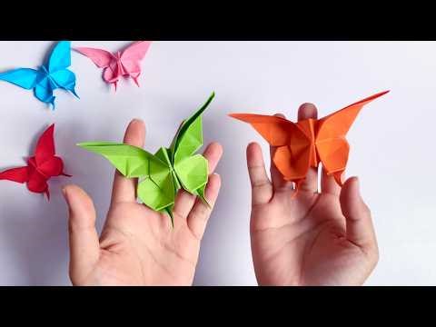 Easy Origami Butterfly Tutorial for Beginners Making Colorful Butterflies from Paper🦋