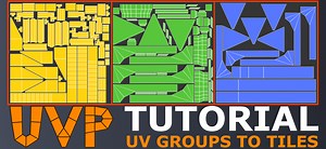 UVPackmaster tutorial - UV packing mode “Groups To Tiles” [$]